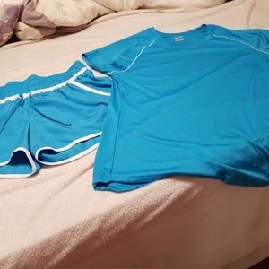 Champion teal sport shirt Size L